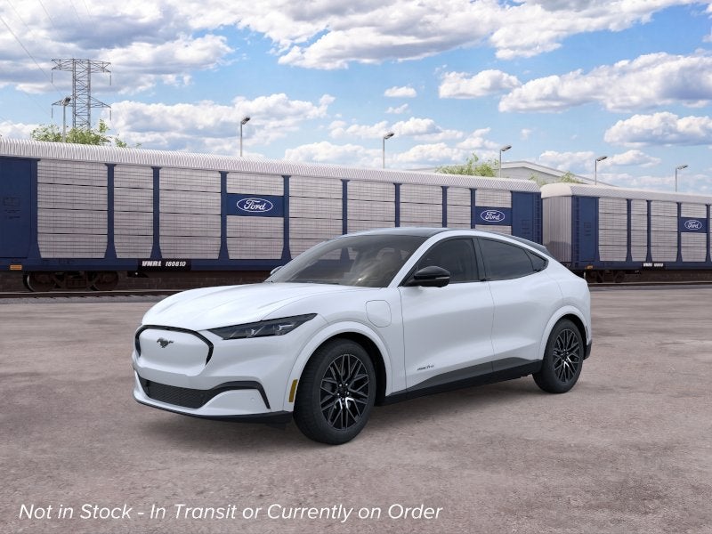 2026 Ford Mach-E Premium in Star White Met Tri-Coat — front three-quarter view