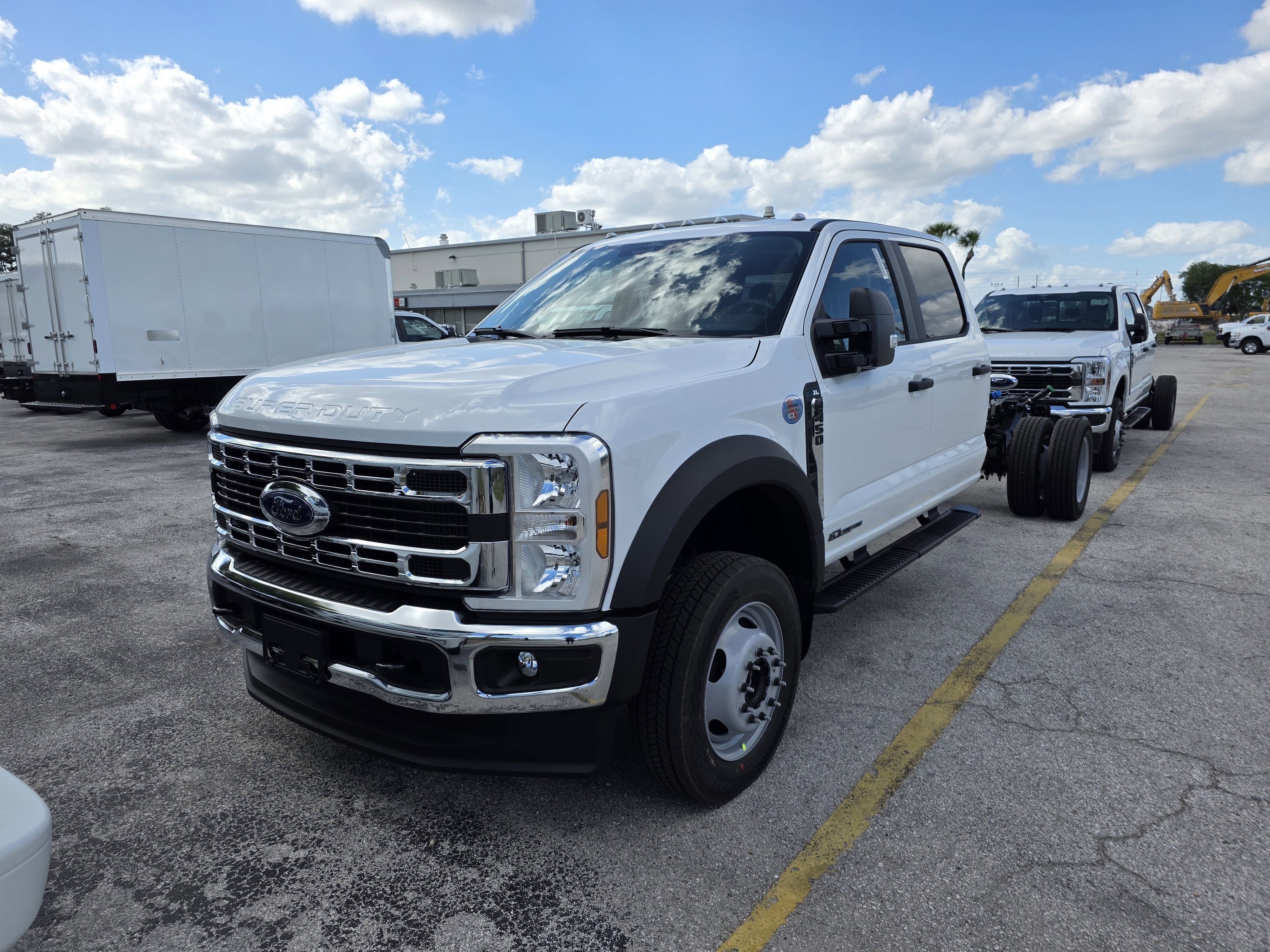 2026 Ford F-450 XL in Oxford White — front three-quarter view