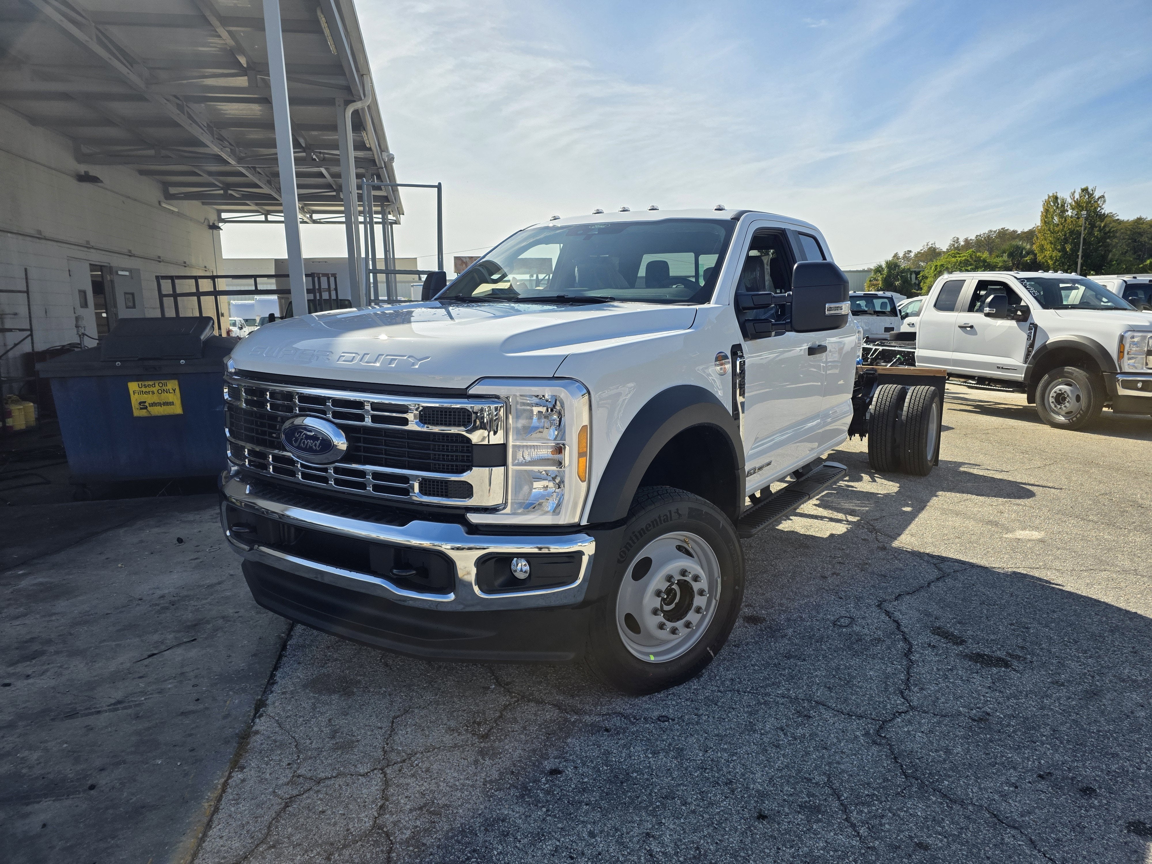2026 Ford F-450 XL in Oxford White — front three-quarter view