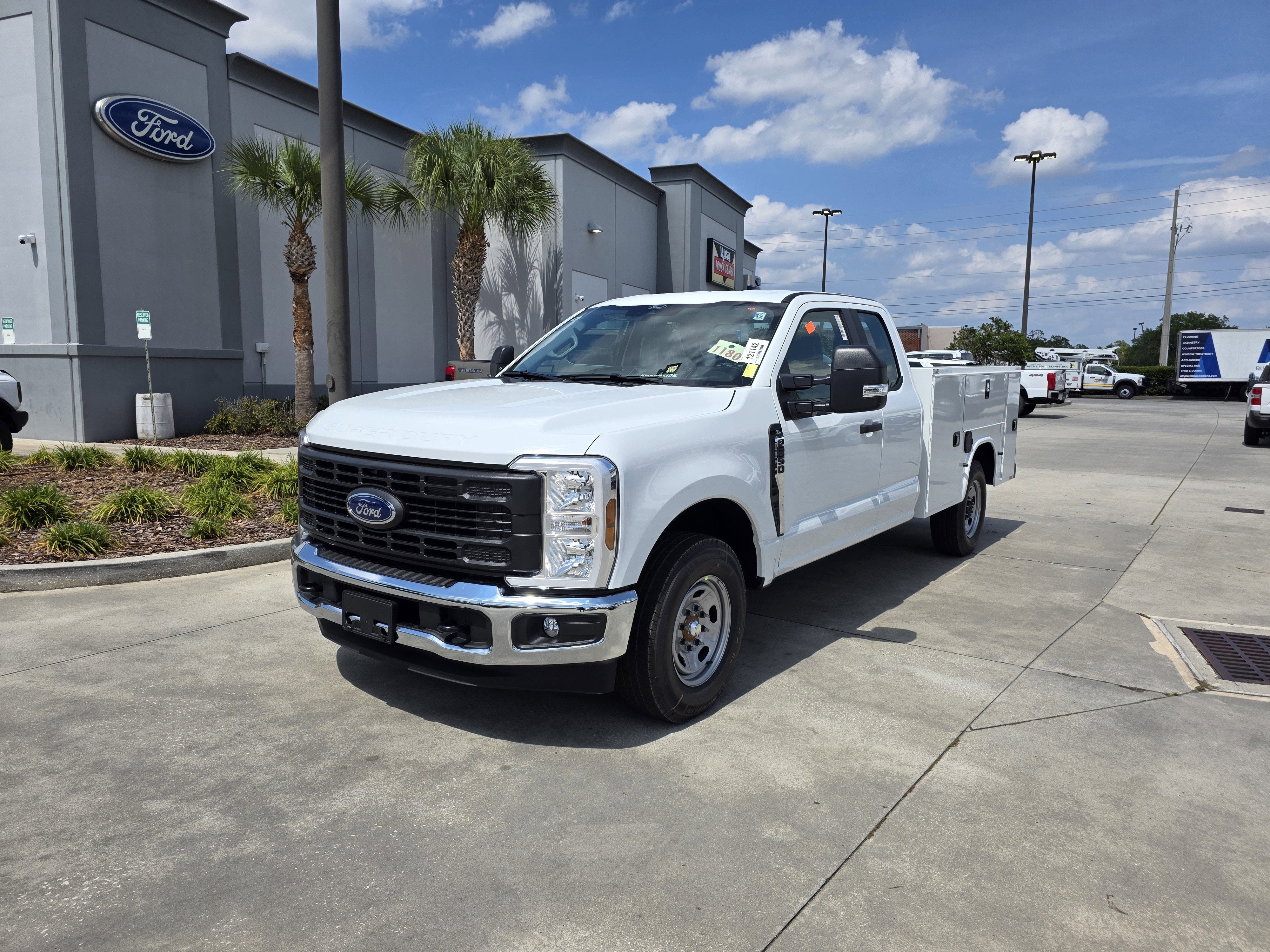 2026 Ford F-250 XL in Oxford White — front three-quarter view