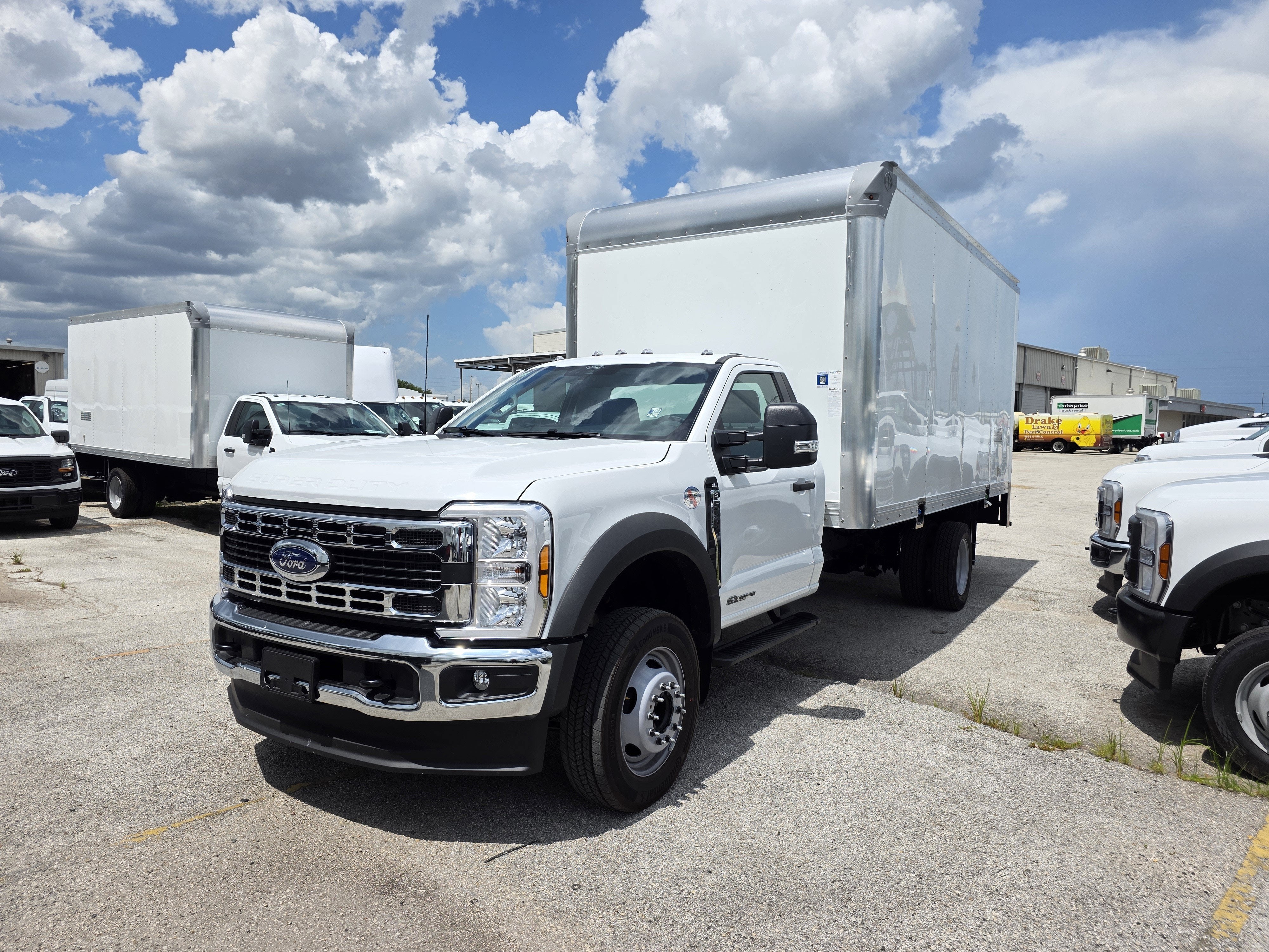 2026 Ford F-550 XL in Oxford White — front three-quarter view