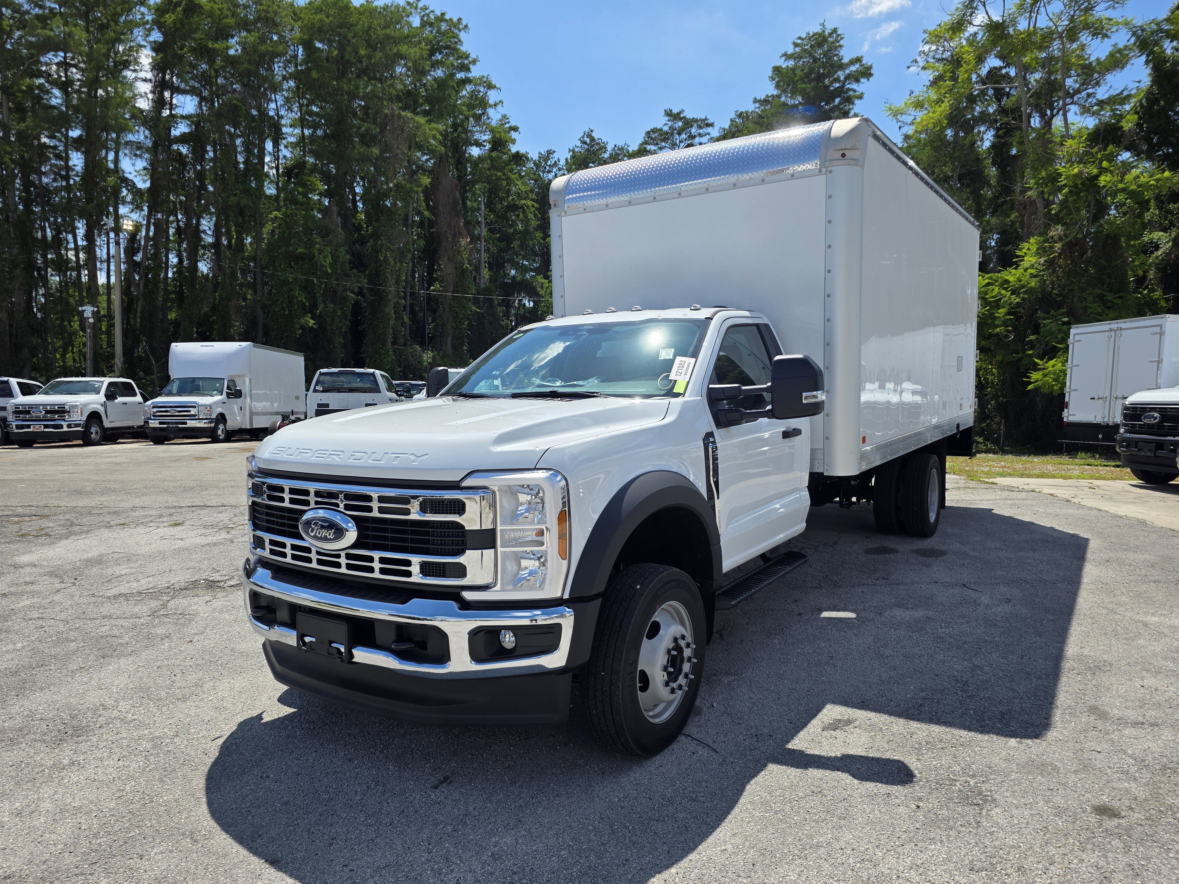 2026 Ford F-550 XL in Oxford White — front three-quarter view