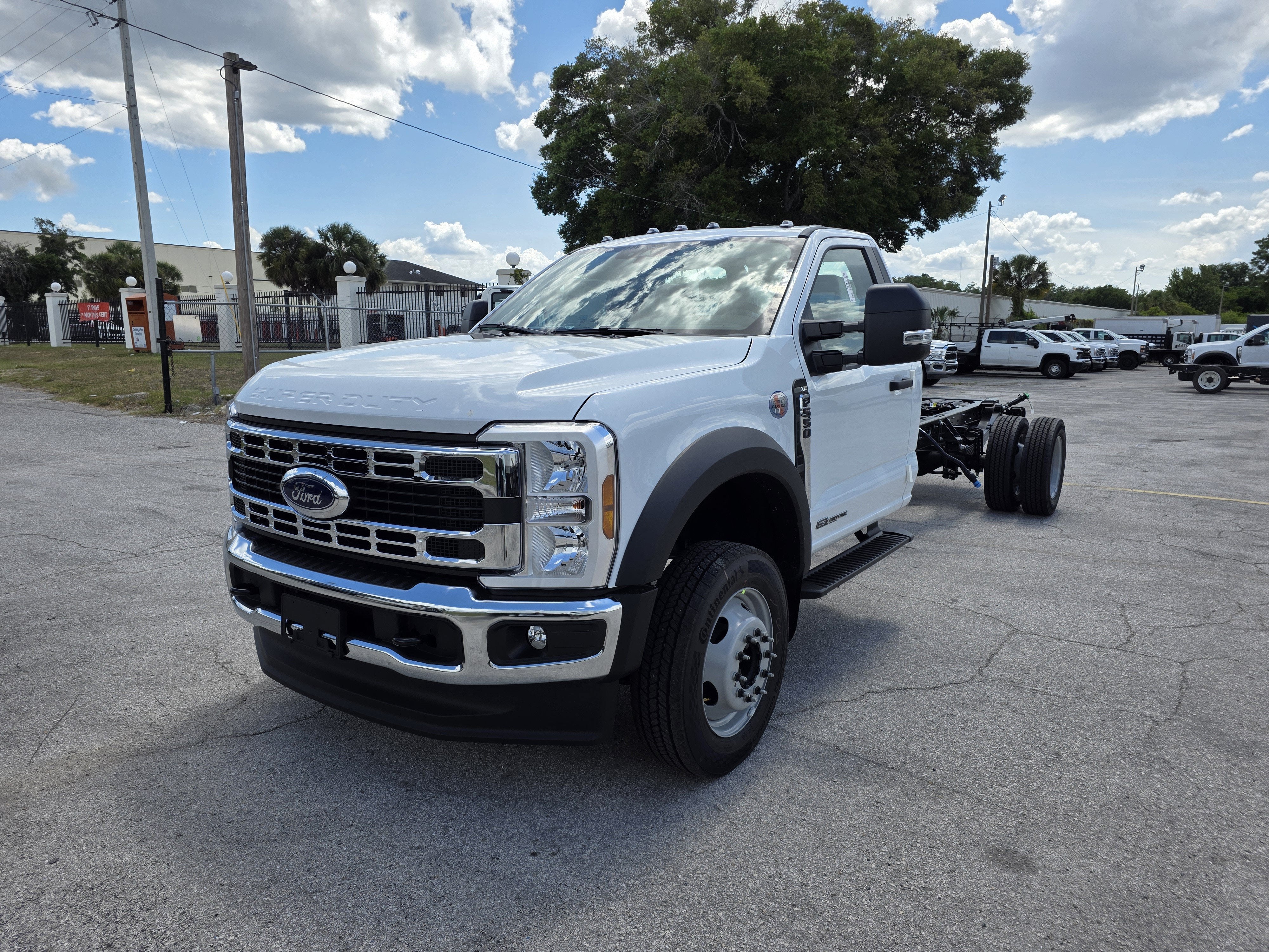 2026 Ford F-550 XL in Oxford White — front three-quarter view