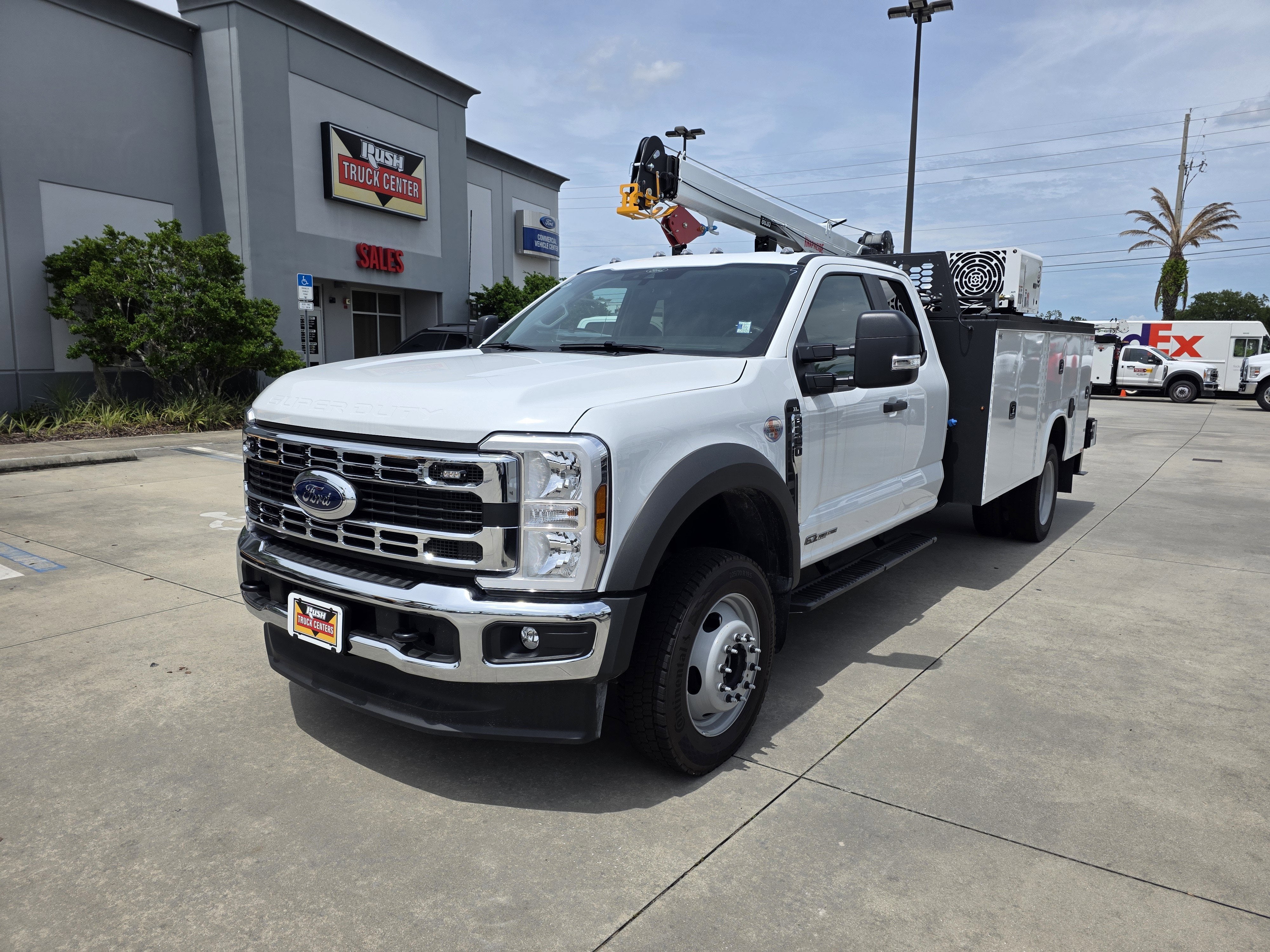 2026 Ford F-550 XL in Oxford White — front three-quarter view