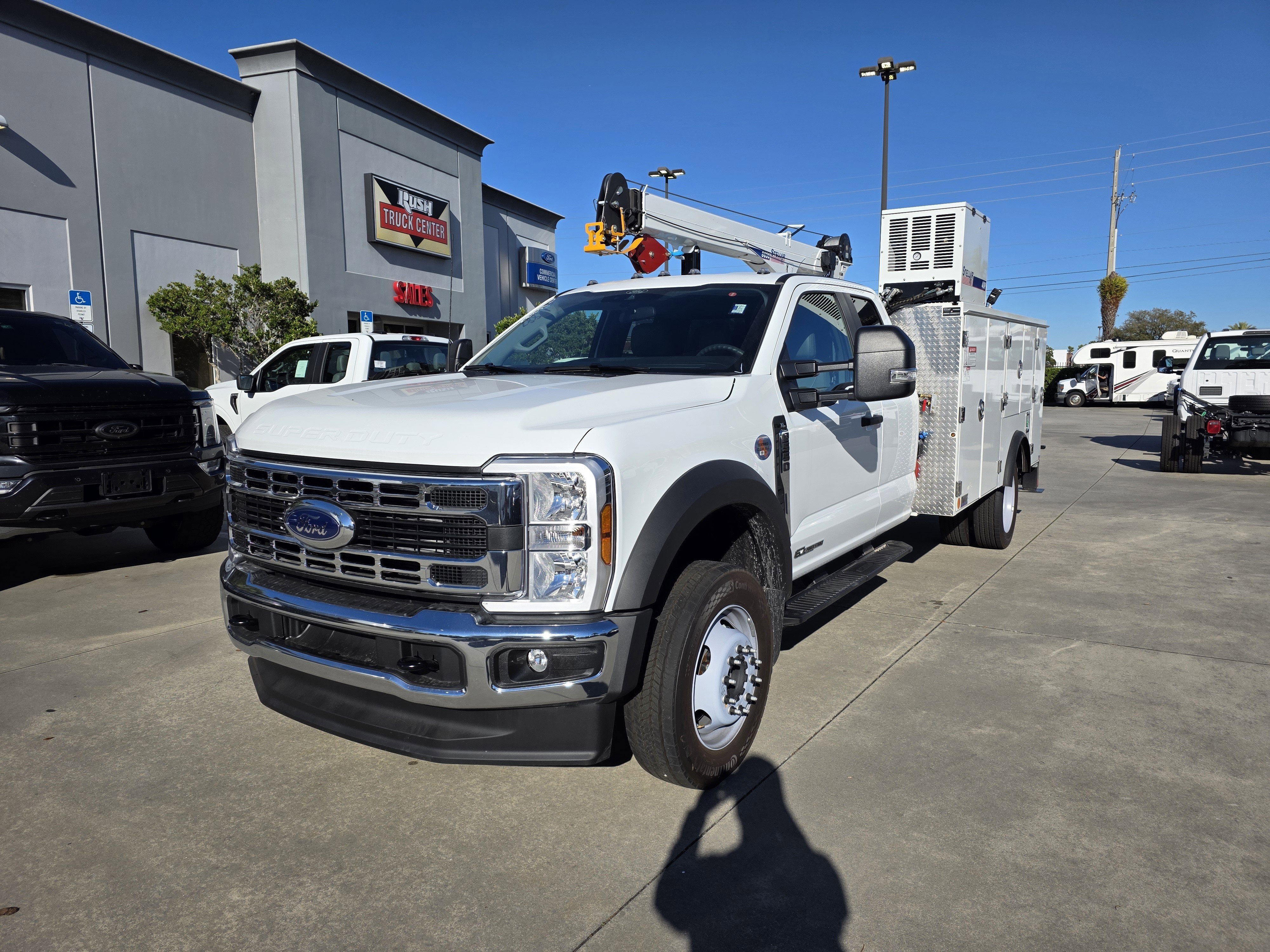 2026 Ford F-550 XL in Oxford White — front three-quarter view