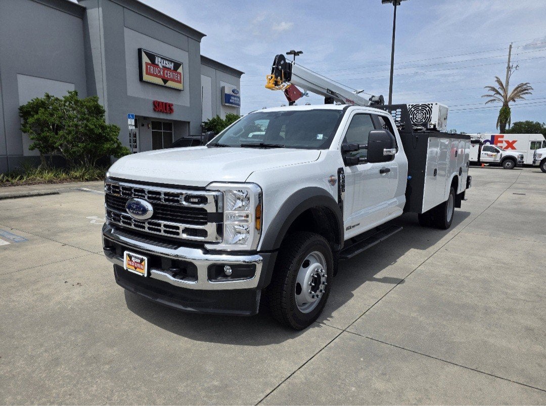 2026 Ford F-550 XL in Oxford White — front three-quarter view