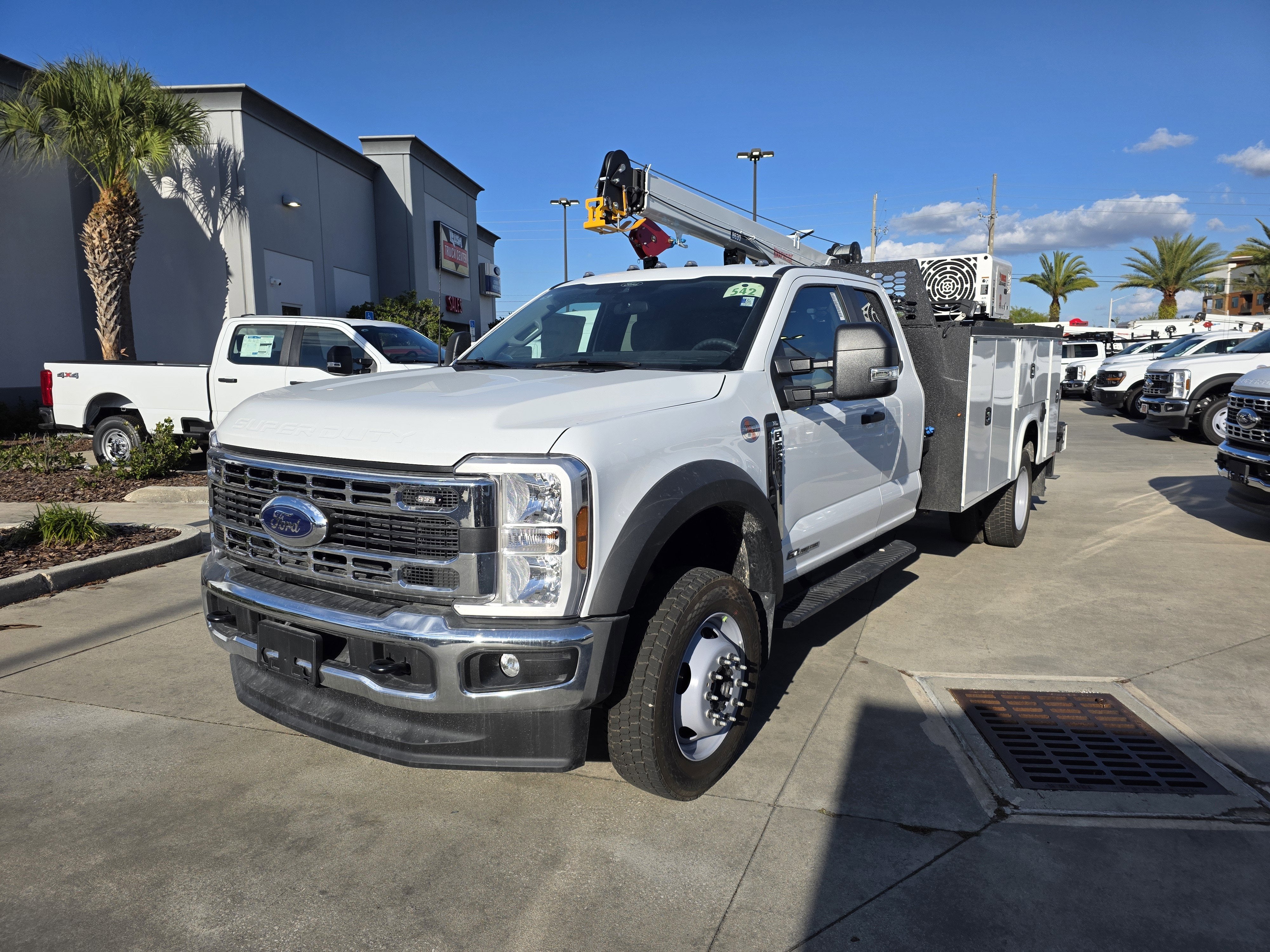 2026 Ford F-550 XL in Oxford White — front three-quarter view