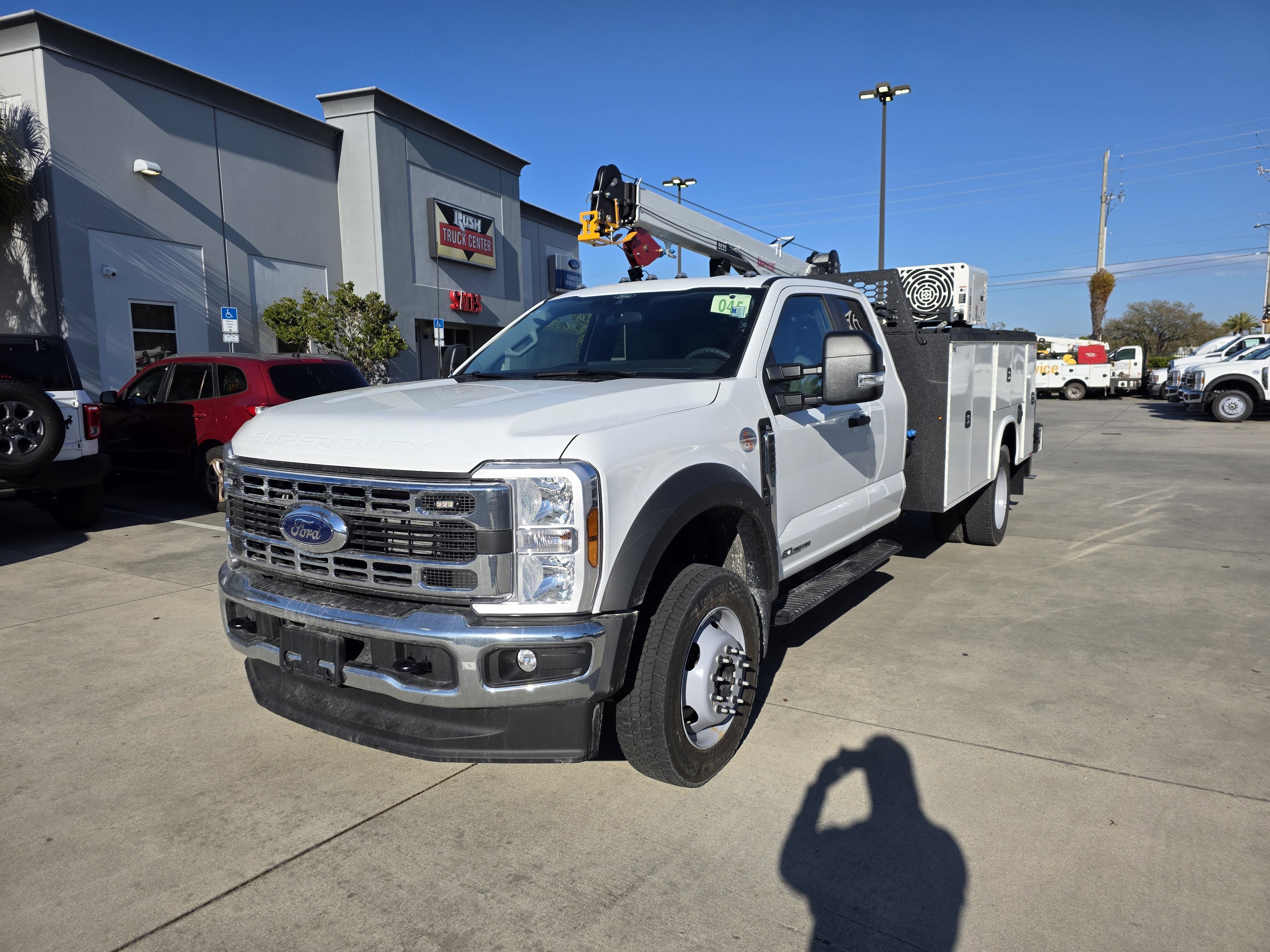 2026 Ford F-550 XL in Oxford White — front three-quarter view