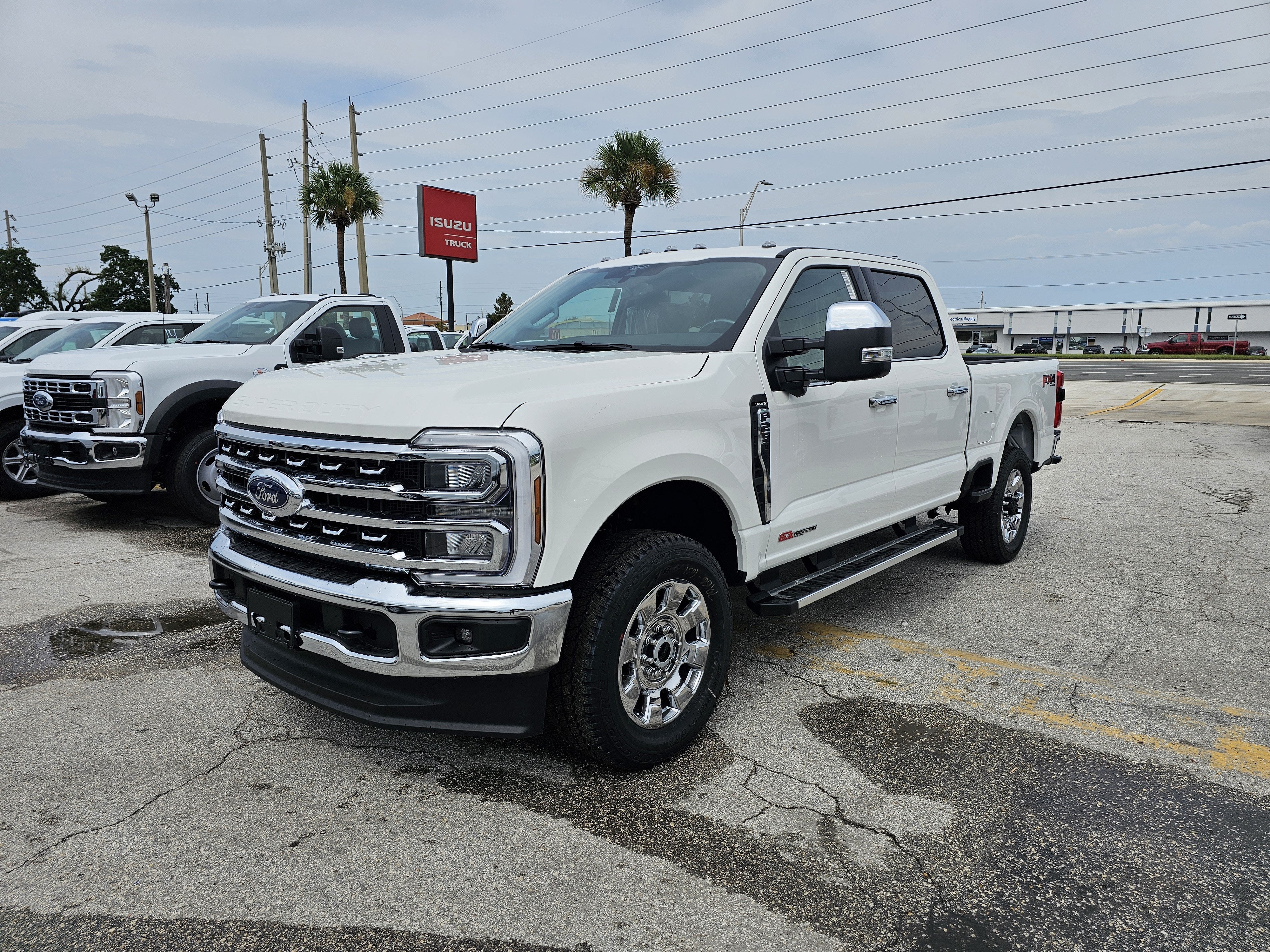 2026 Ford F-250 Lariat in Star White — front three-quarter view
