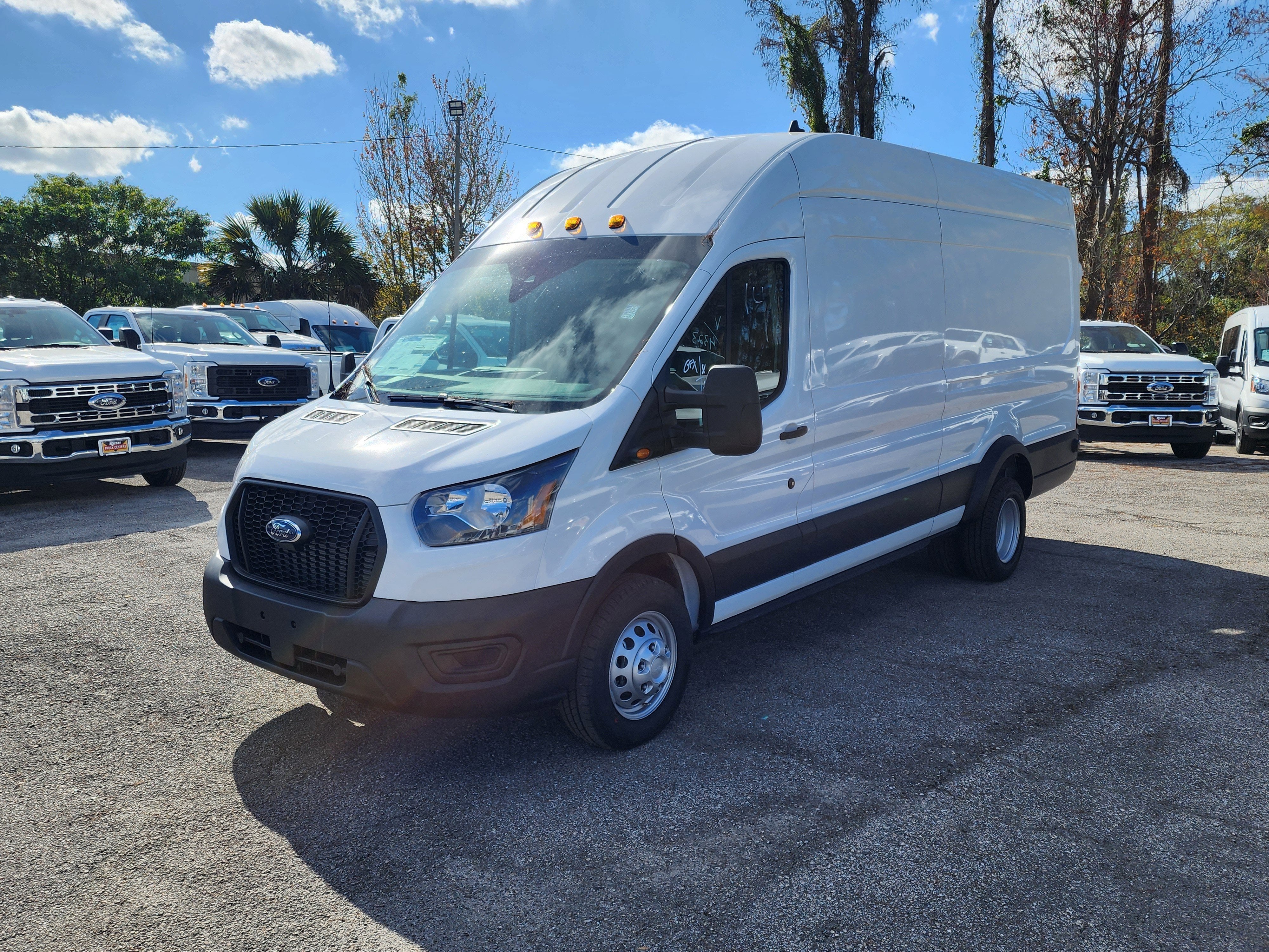 2026 Ford Transit 350 HD XL in Oxford White — front three-quarter view