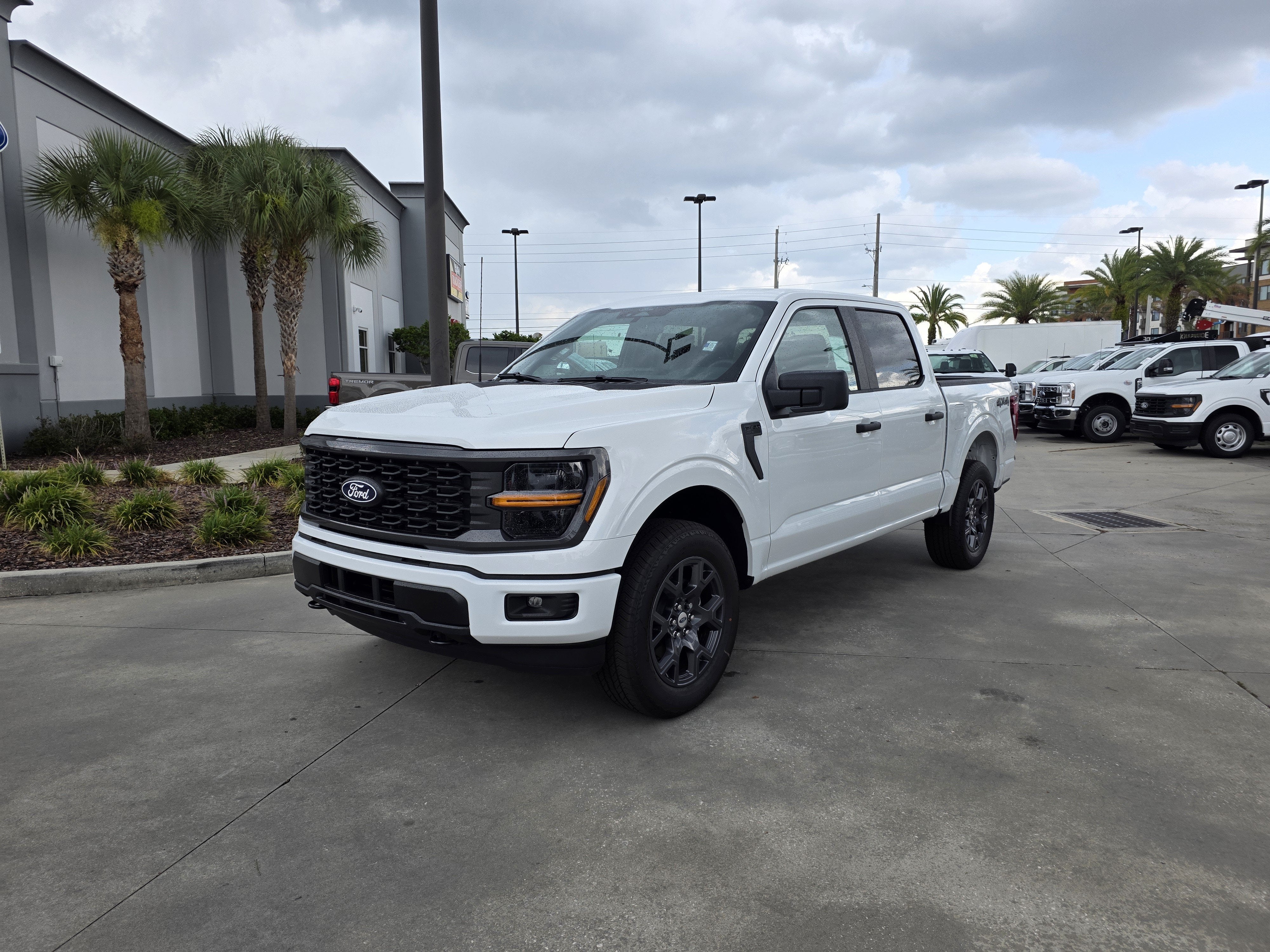 2026 Ford F-150 STX in Oxford White — front three-quarter view