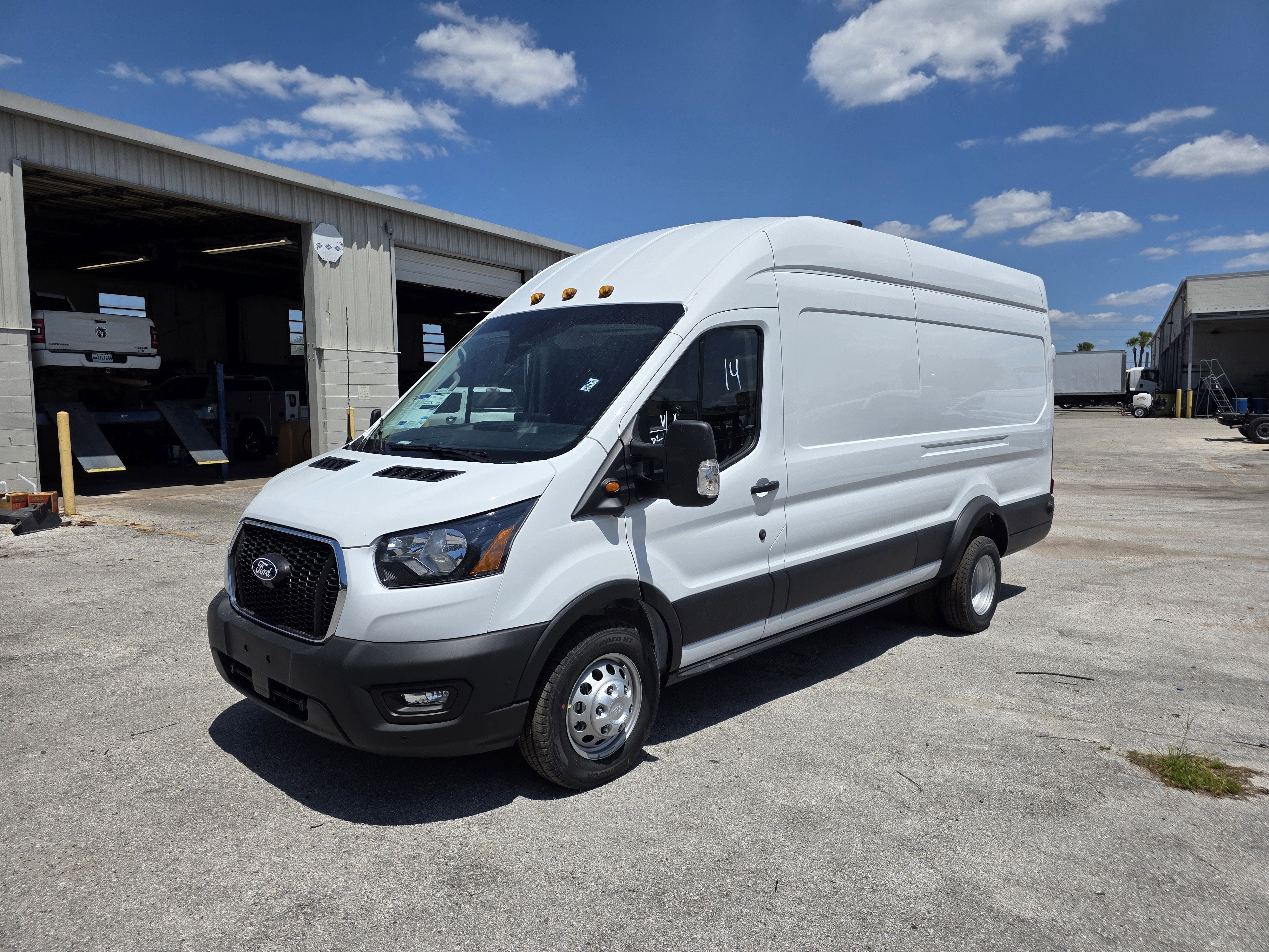 2026 Ford Transit 350 HD XL in Oxford White — front three-quarter view